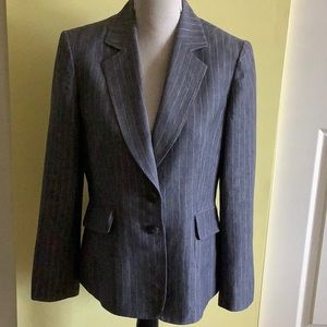 Jones New York Linen pinstriped Blazer SZ 8